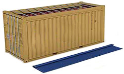 20' Open Top Steel Container - 22 U1